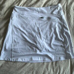 White tennis skort